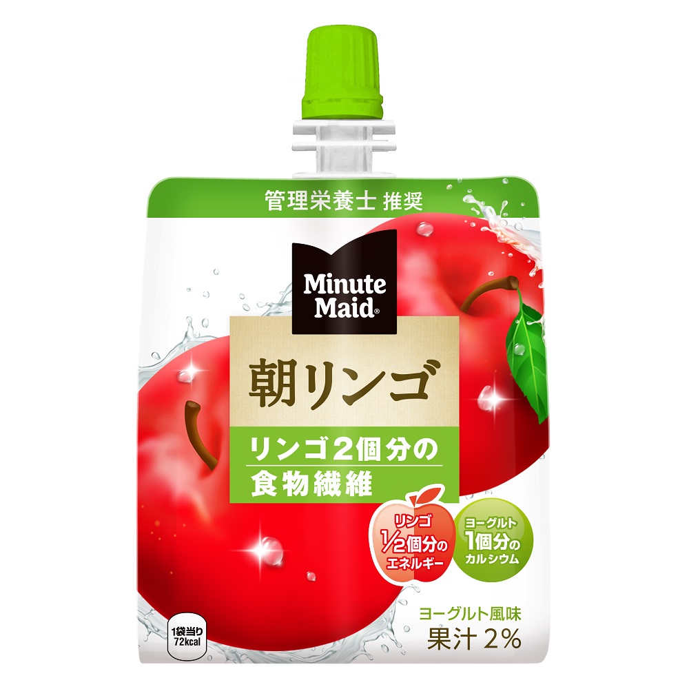 【工場直送】ミニッツメイド朝リンゴ 180gパウチ(6本入×2ケース) コカコーラ